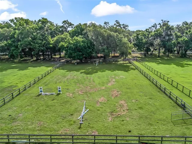 a view of a golf course