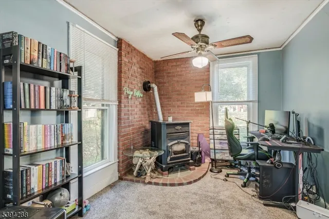 a room with musical instruments