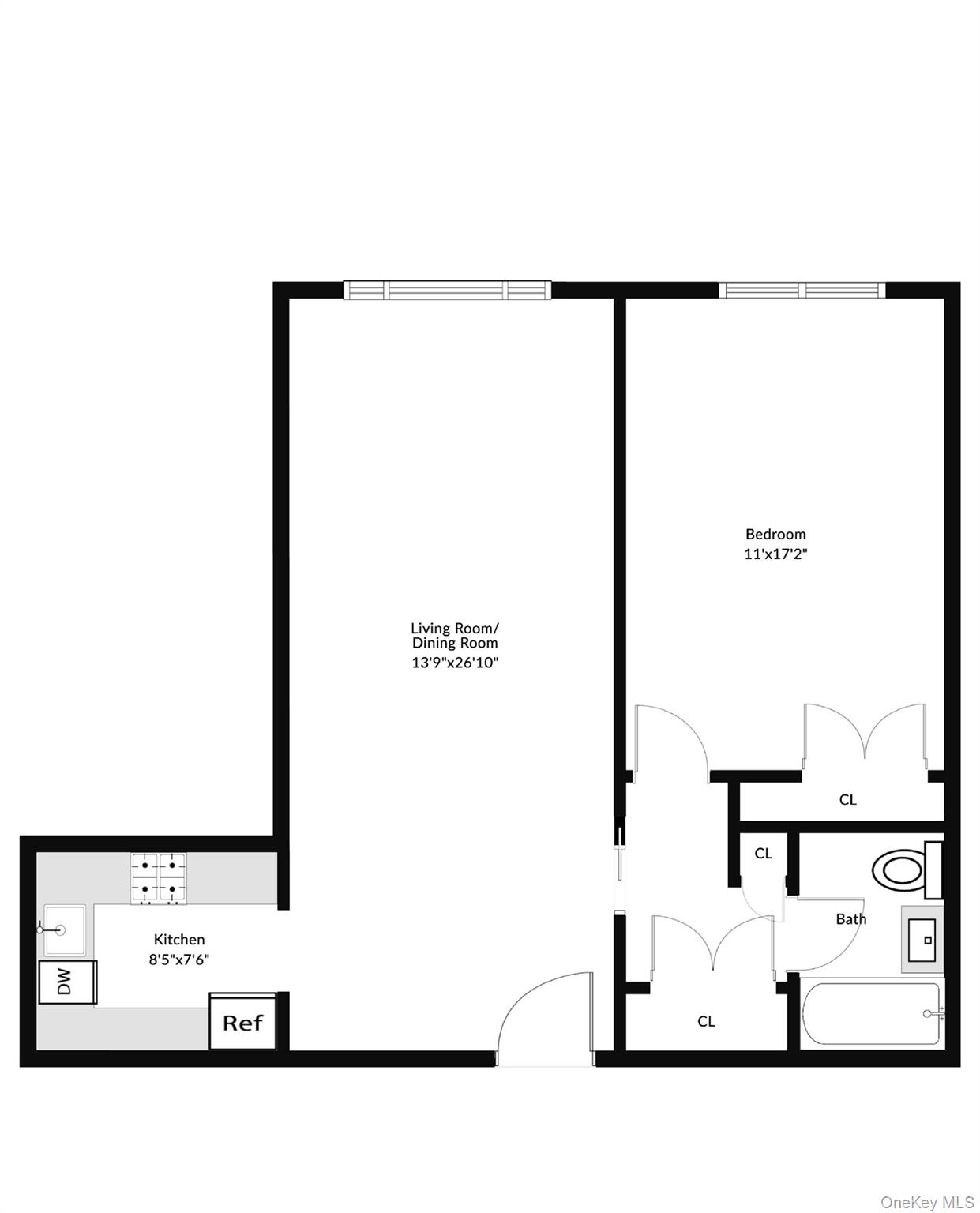 480 Halstead Avenue, Unit 2J Harrison, NY 10528 - Photo 16 of 16 a picture of a floor plan