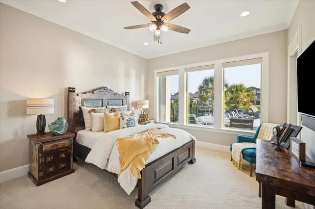 a bathroom with a granite countertop sink toilet and mirror