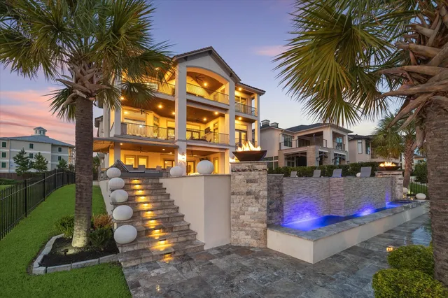 a view of outdoor space with seating