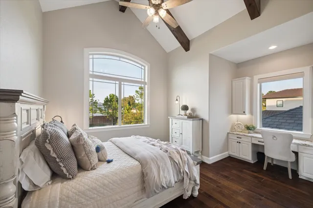 a view of a living room and roof deck