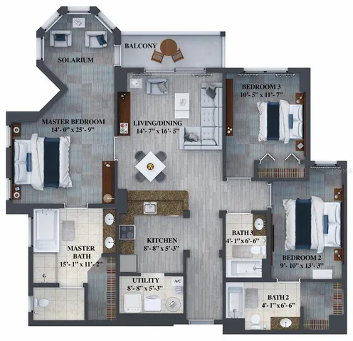 $299,900 | 14501 Grove Resort Avenue, Unit 1407, Winter Garden, FL 34787