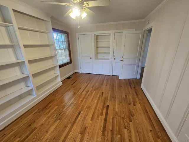 a view of wooden floor in a room