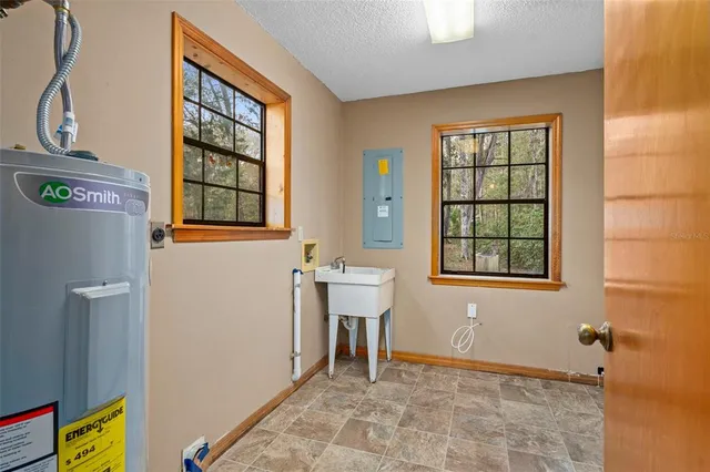 a view of a livingroom with a staircase
