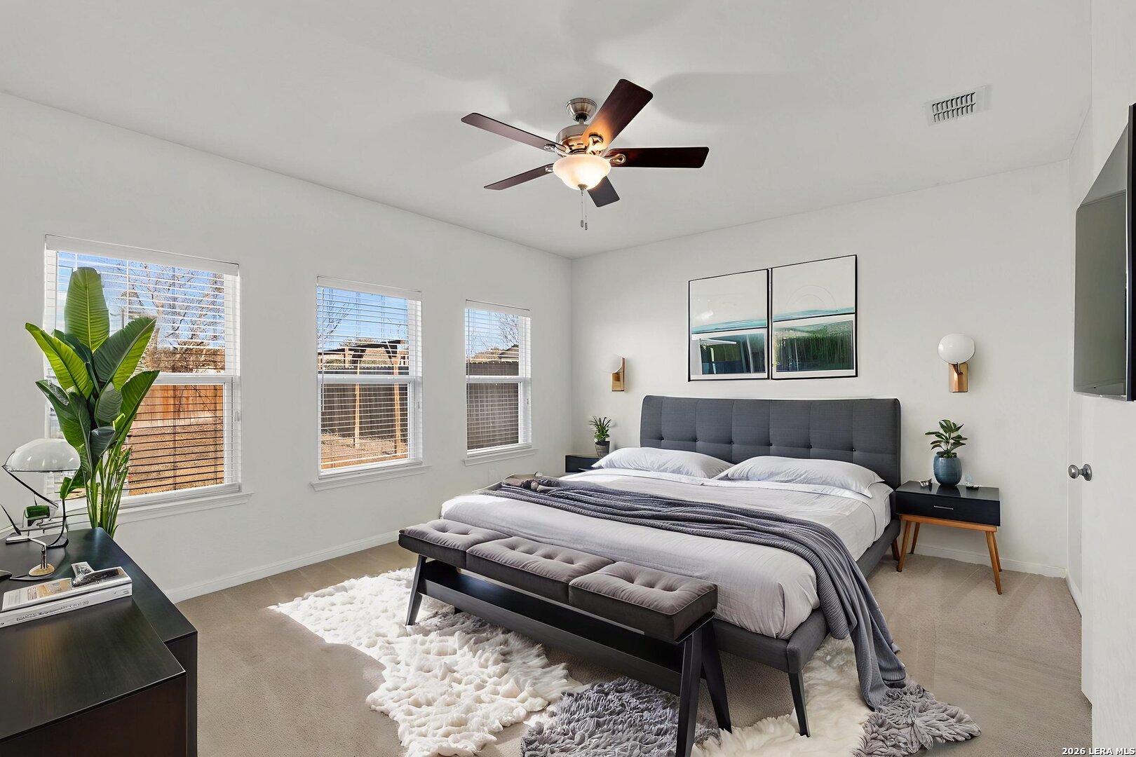 162 Lost Maples Way Marion, TX 78124 - Photo 8 of 18 a bedroom with a bed furniture and a window