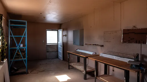 a backyard of a house