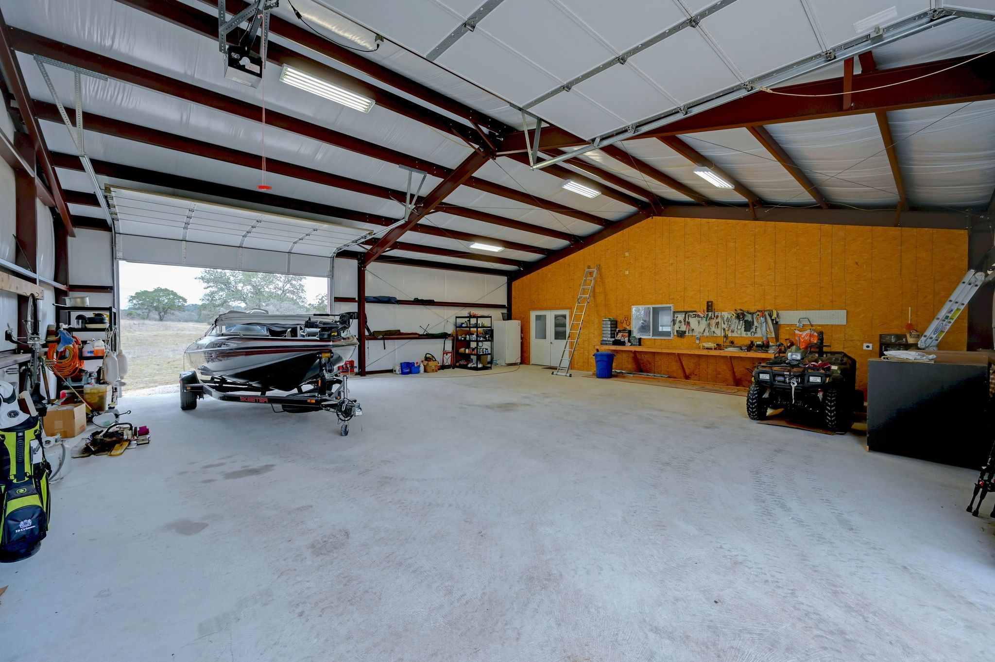 2551 Wolf Creek Ranch Road Burnet, TX 78611 - Photo 23 of 40 View of garage