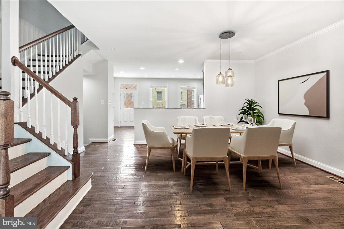 6 Maxwell Square Frederick, MD 21701 - Photo 12 of 46 Dining Room that opens to Family Room & Kitchen (V