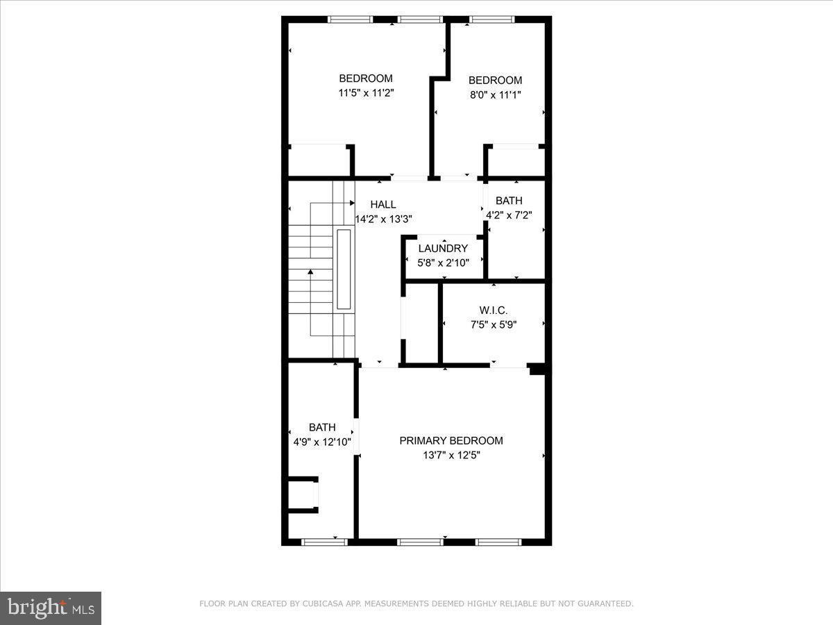 6 Maxwell Square Frederick, MD 21701 - Photo 45 of 46 Bedroom Level Floor Plan