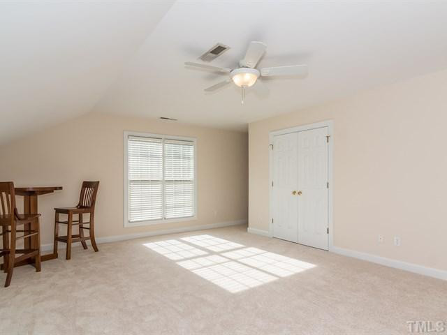 115 Jersey Ridge Road Cary, NC 27518 - Photo 22 of 25 Large room with large storage closet 8x5 and back stairs to kitchen. Bonus Room