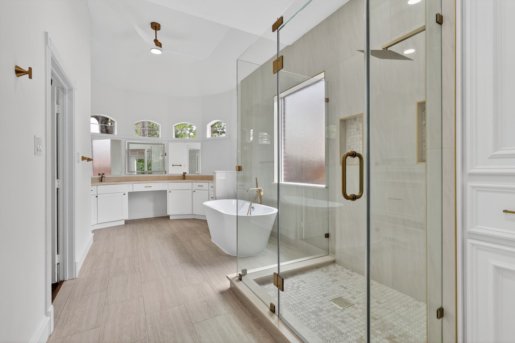 17519 Shelburne Lane Spring, TX 77379 - Photo 15 of 31 a bathroom with a sink a toilet and shower
