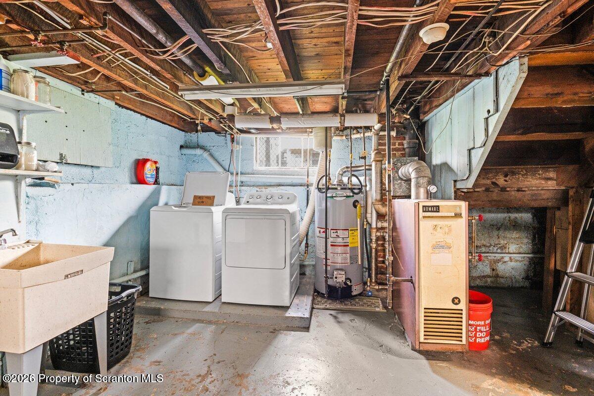 2129 Comegys Avenue Scranton, PA 18509 - Photo 17 of 22 a utility room with dryer and washer
