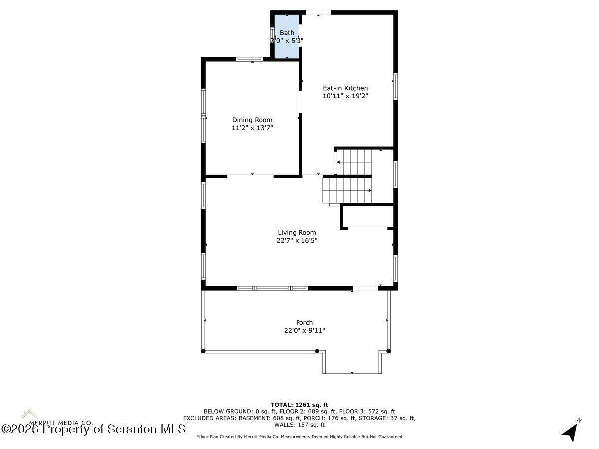 2129 Comegys Avenue Scranton, PA 18509 - Photo 21 of 22 a picture of a floor plan