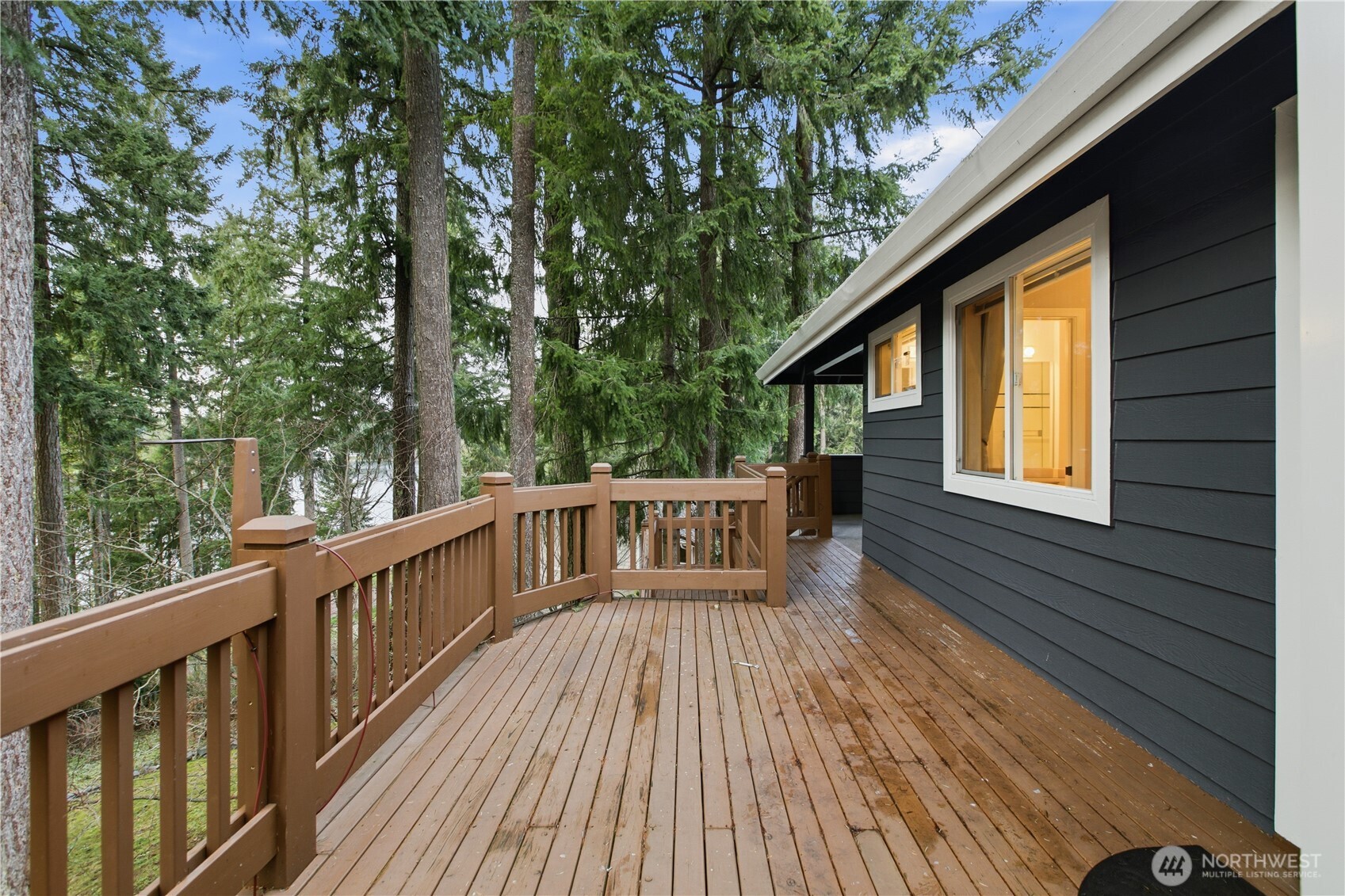 25305 Southeast 232nd Street Maple Valley, WA 98038 - Photo 16 of 33 a view of a wooden deck with a yard