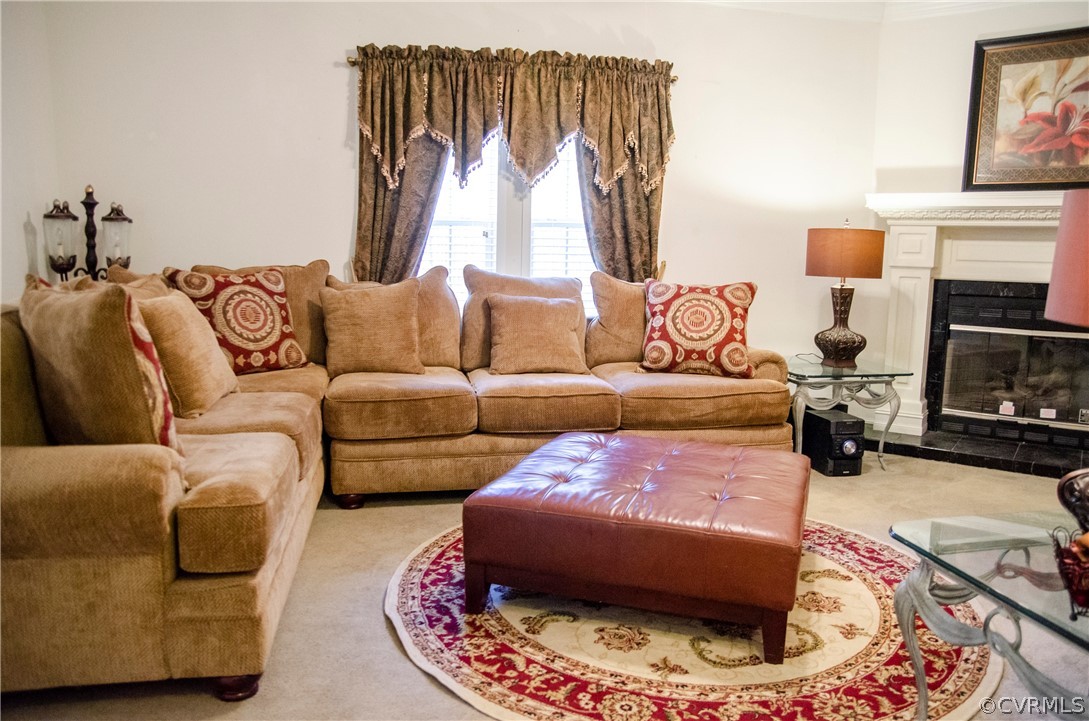 2861 Gold Mine Road Palmyra, VA 22963 - Photo 16 of 32 a living room with furniture and a fireplace