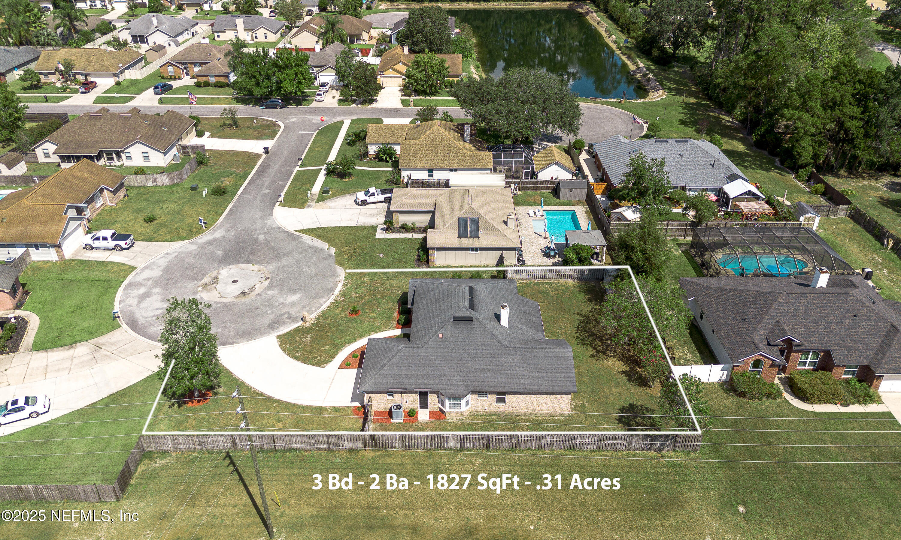 2031 Canyon Rim Place Middleburg, FL 32068 - Photo 30 of 38 an aerial view of a house