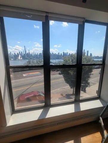 a view of sky from window