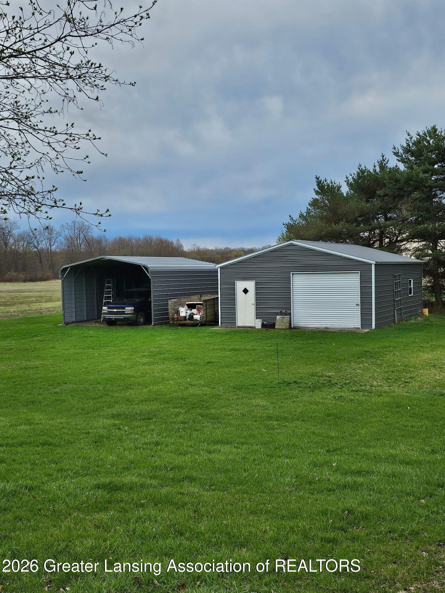 9995 Krouse Road Ovid, MI 48866 - Photo 3 of 30 Pole barn & carport