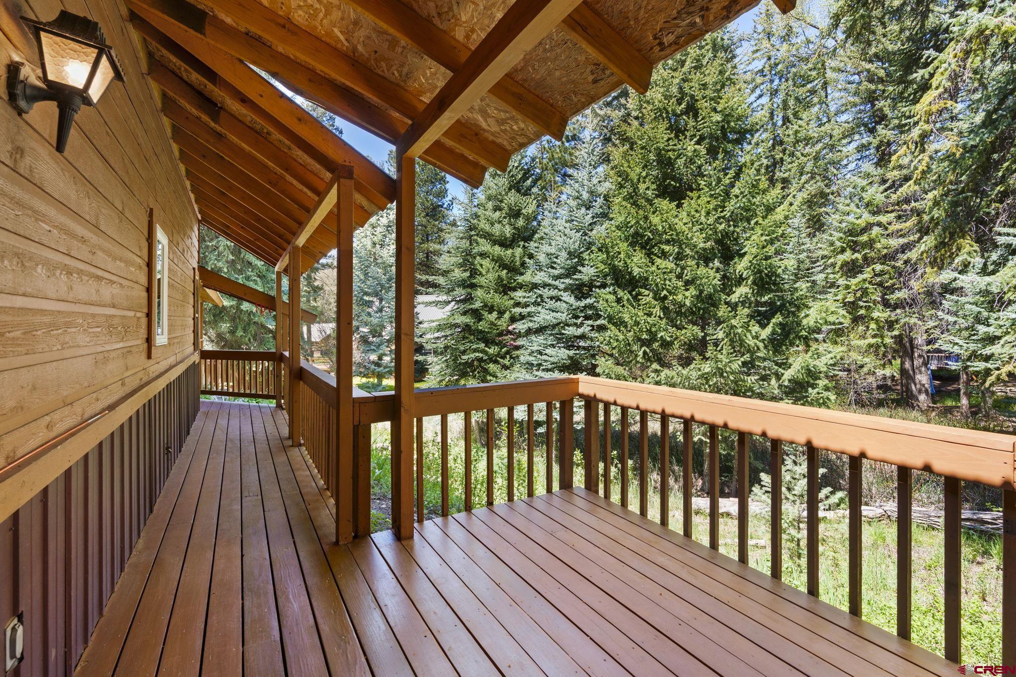 37 Verde Lane Durango, CO 81301 - Photo 44 of 45 a view of wooden balcony with wooden floor