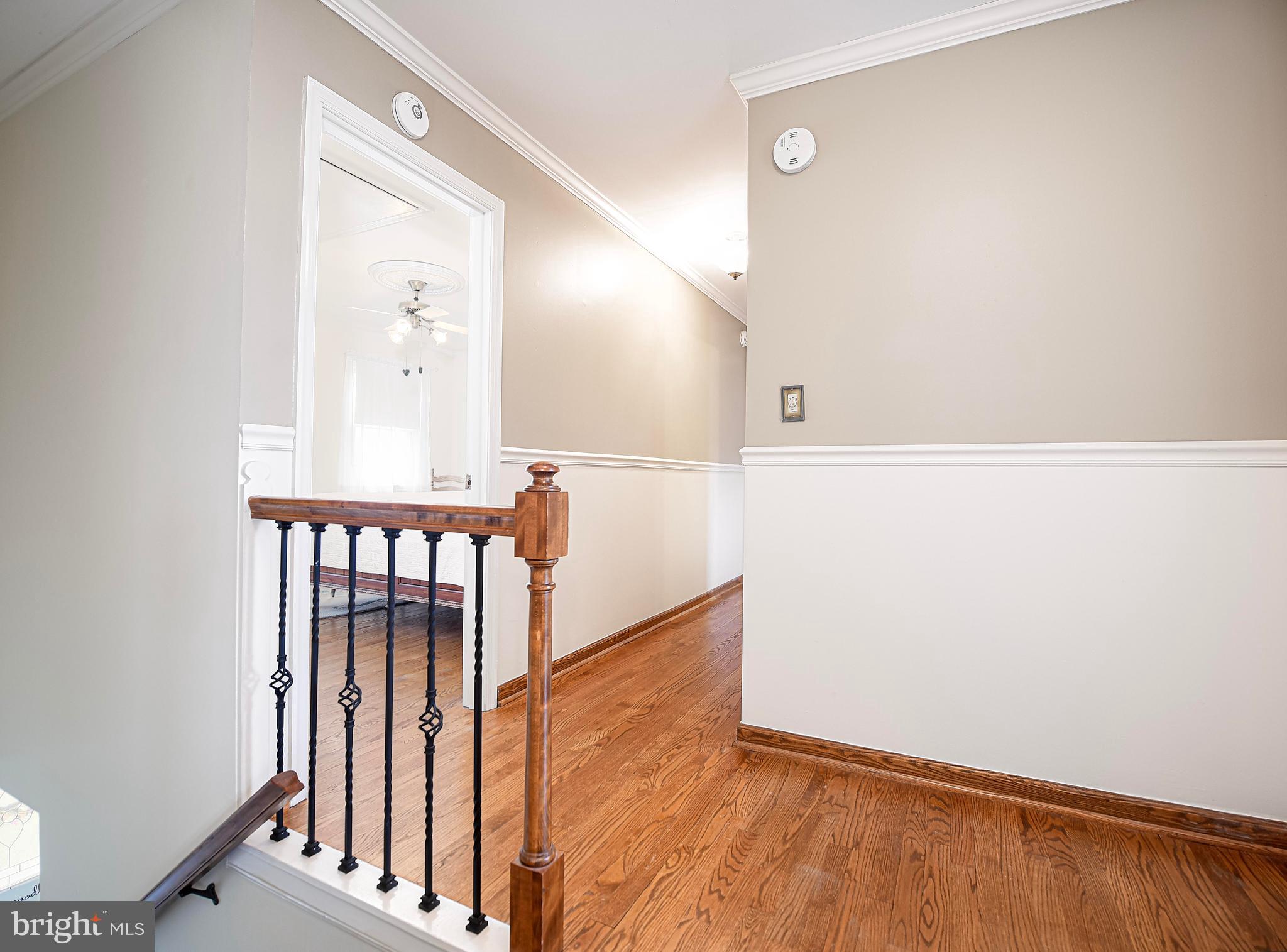 506 Plumtree Road Bel Air, MD 21015 - Photo 22 of 51 Upper level hallway with hardwood floors