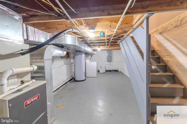 a view of storage and utility room