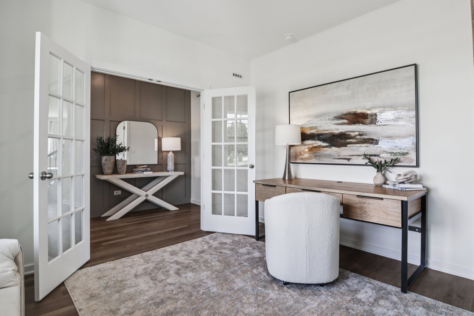 285 Snowdrop Lane Elgin, IL 60124 - Photo 5 of 44 a view of workspace with wooden floor