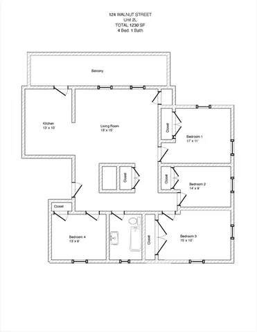 $2,700 | 124 Walnut Street, Unit 2L, Clinton, MA 01510