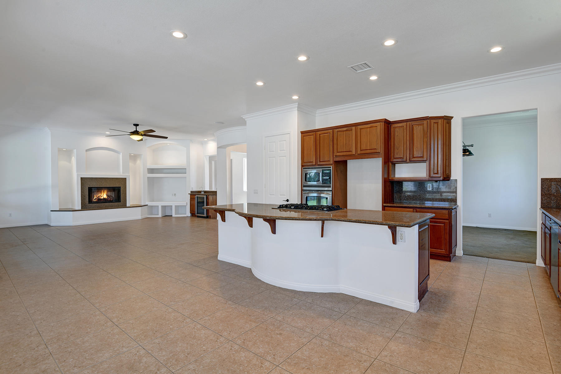 69702 Matisse Road Cathedral City, CA 92234 - Photo 16 of 52 KITCHEN ANGLED TO LIVING ROOM MLS
