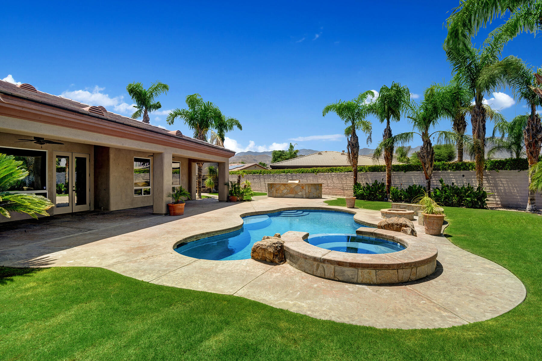 69702 Matisse Road Cathedral City, CA 92234 - Photo 3 of 52 SPA AND POOL TO HOUSE AND BBQ MLS