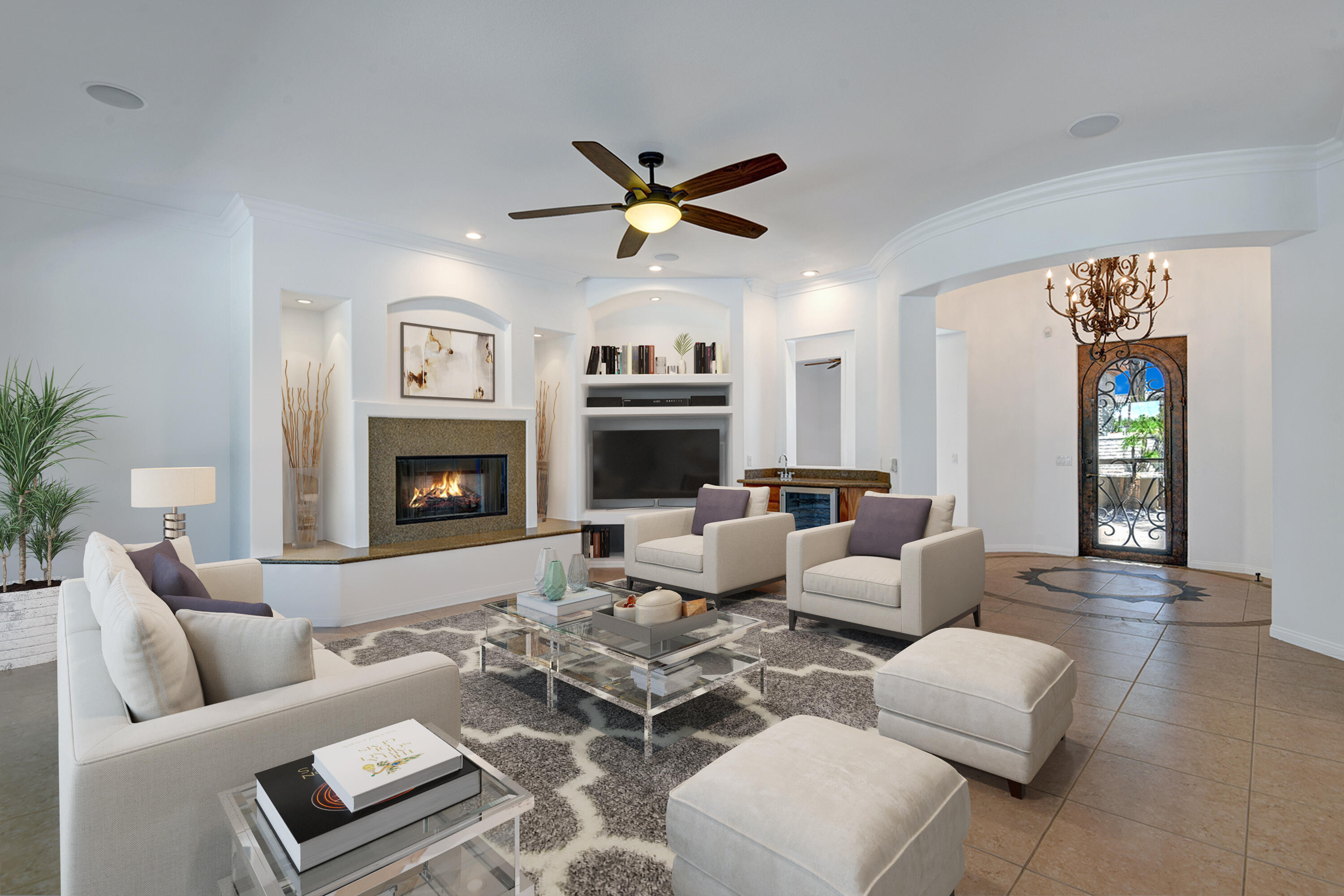69702 Matisse Road Cathedral City, CA 92234 - Photo 10 of 52 LIVING ROOM TO ENTRY ROTUNDA MLS_final