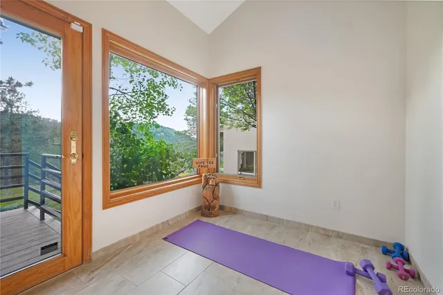 a very nice looking room with a large window