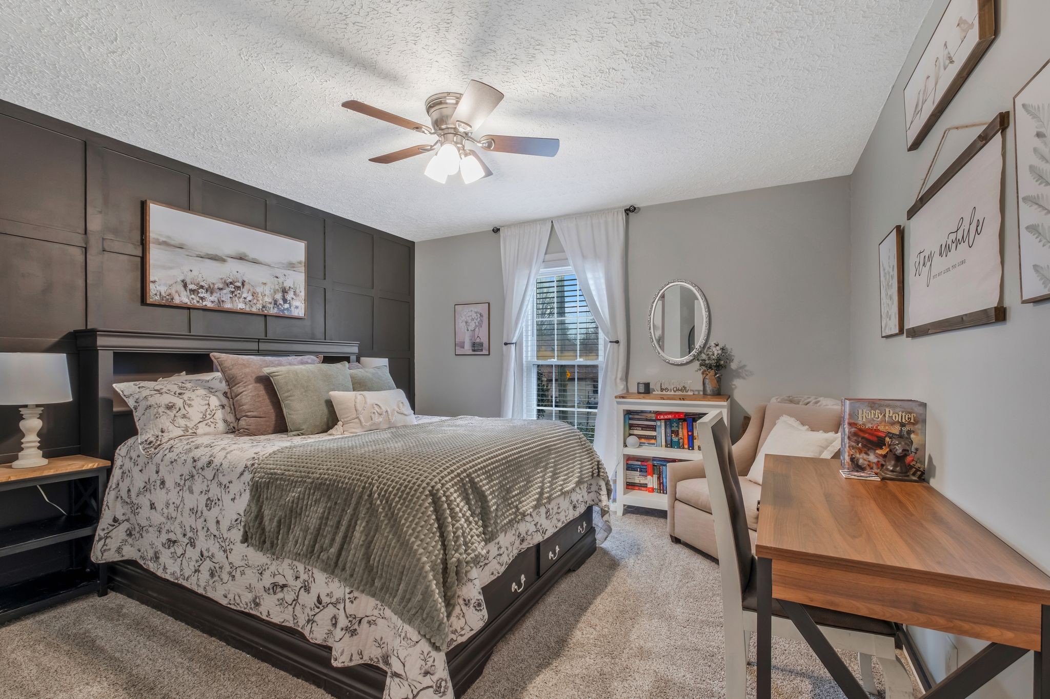 2048 Ransom Place Nashville, TN 37217 - Photo 16 of 30 a bedroom with a bed a desk and chair