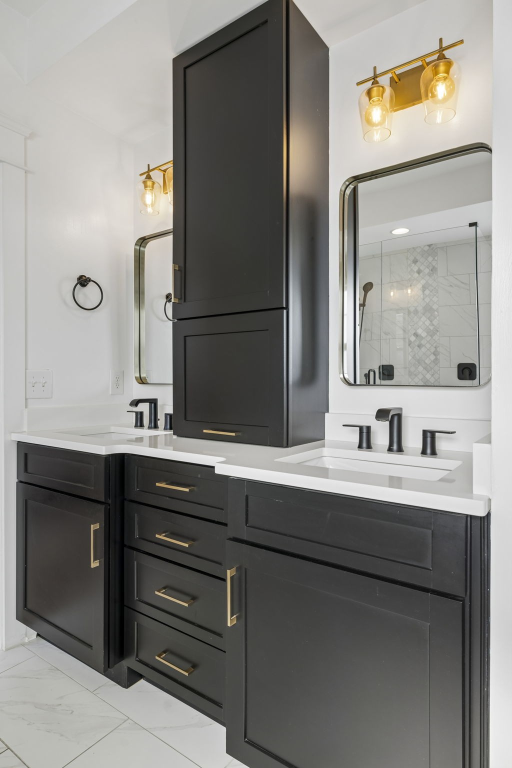 119 Stream Valley Boulevard Franklin, TN 37064 - Photo 47 of 100 a bathroom with a sink and a mirror