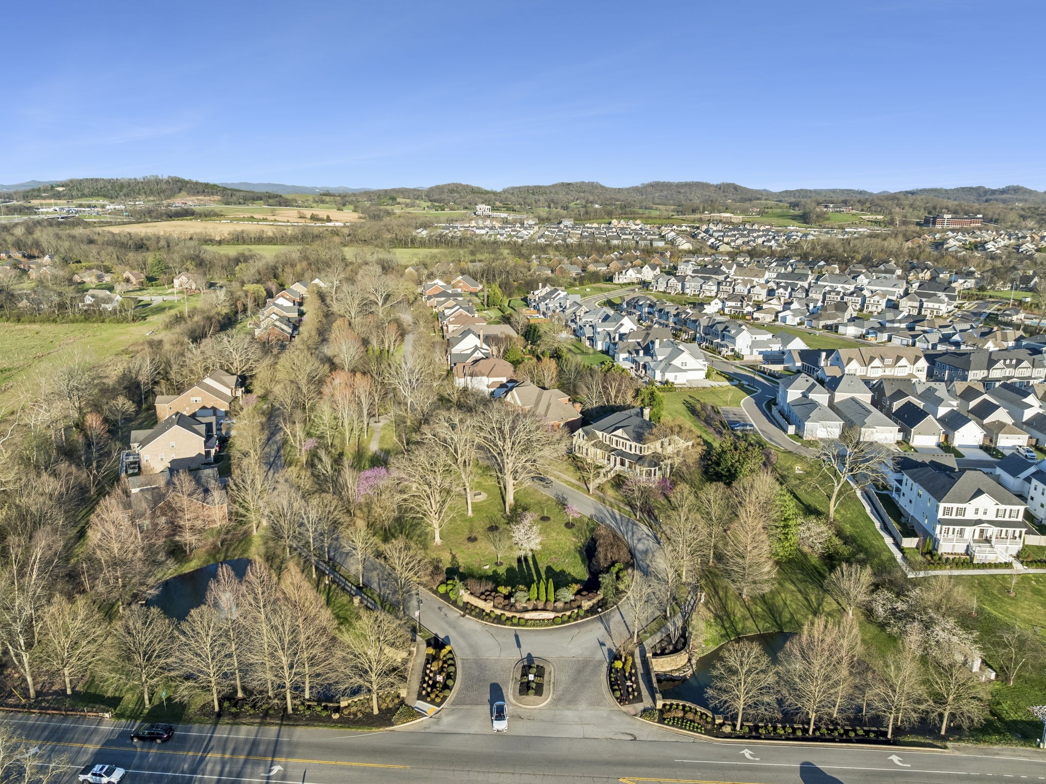 119 Stream Valley Boulevard Franklin, TN 37064 - Photo 95 of 100 an aerial view of a houses with a yard