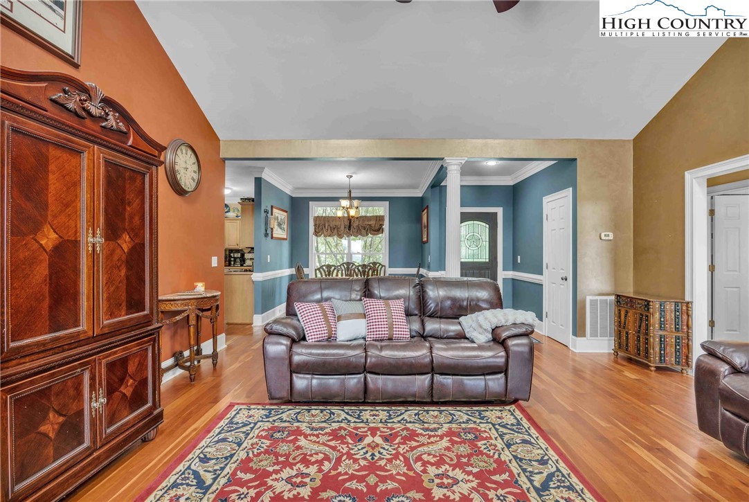 127 Deerfield Road West Jefferson, NC 28694 - Photo 12 of 47 a living room with furniture and a rug