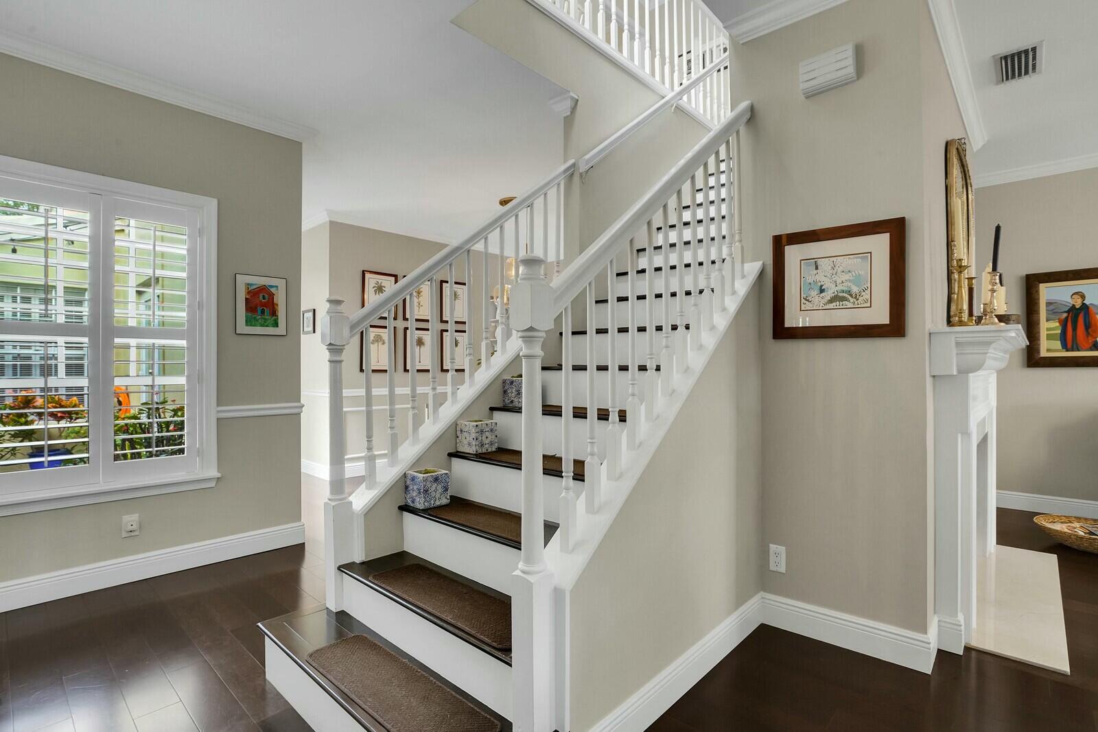 5961 Catesby Street Boca Raton, FL 33433 - Photo 23 of 41 a view of entryway and hall with wooden floor