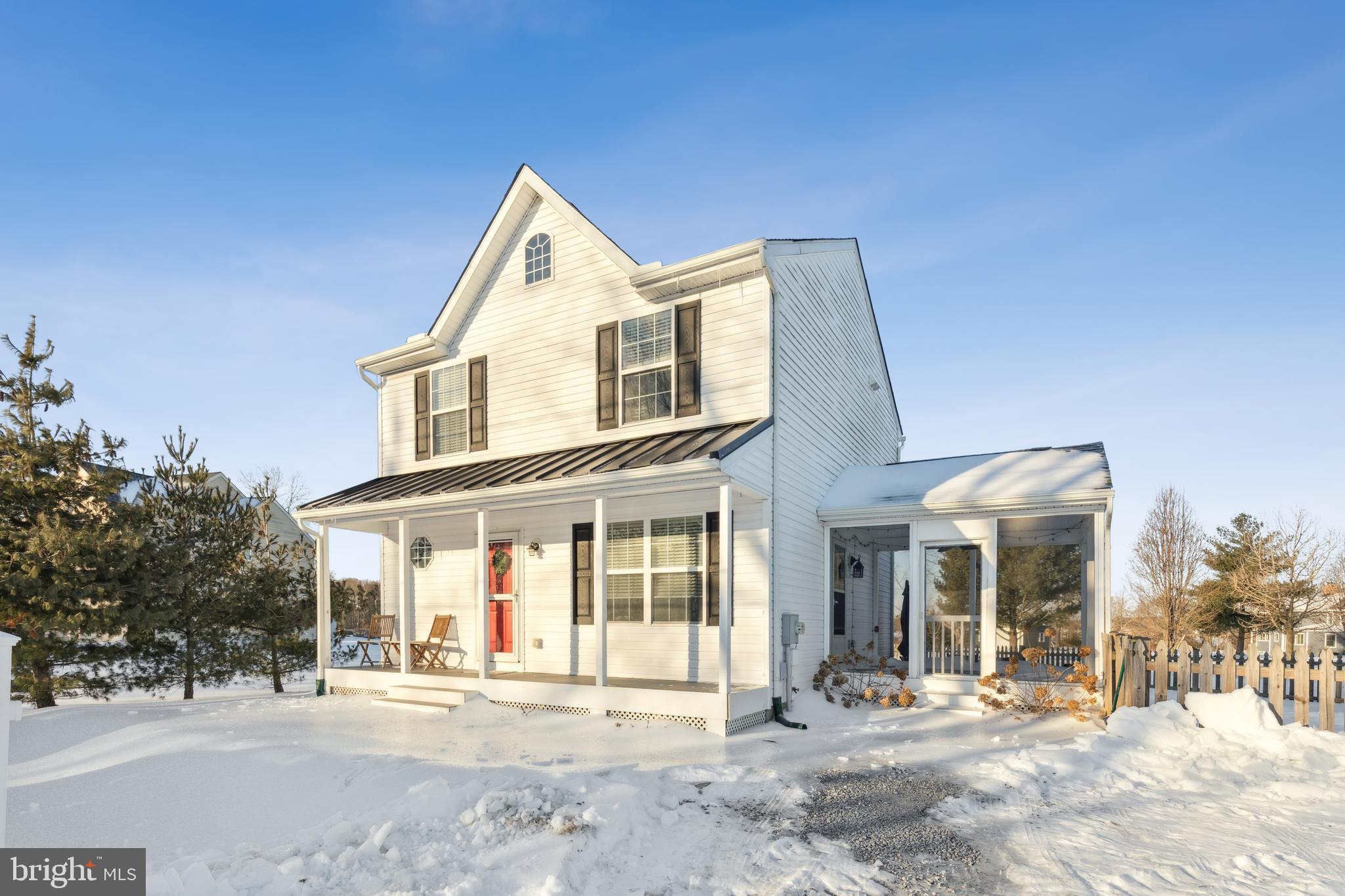 a front view of a building