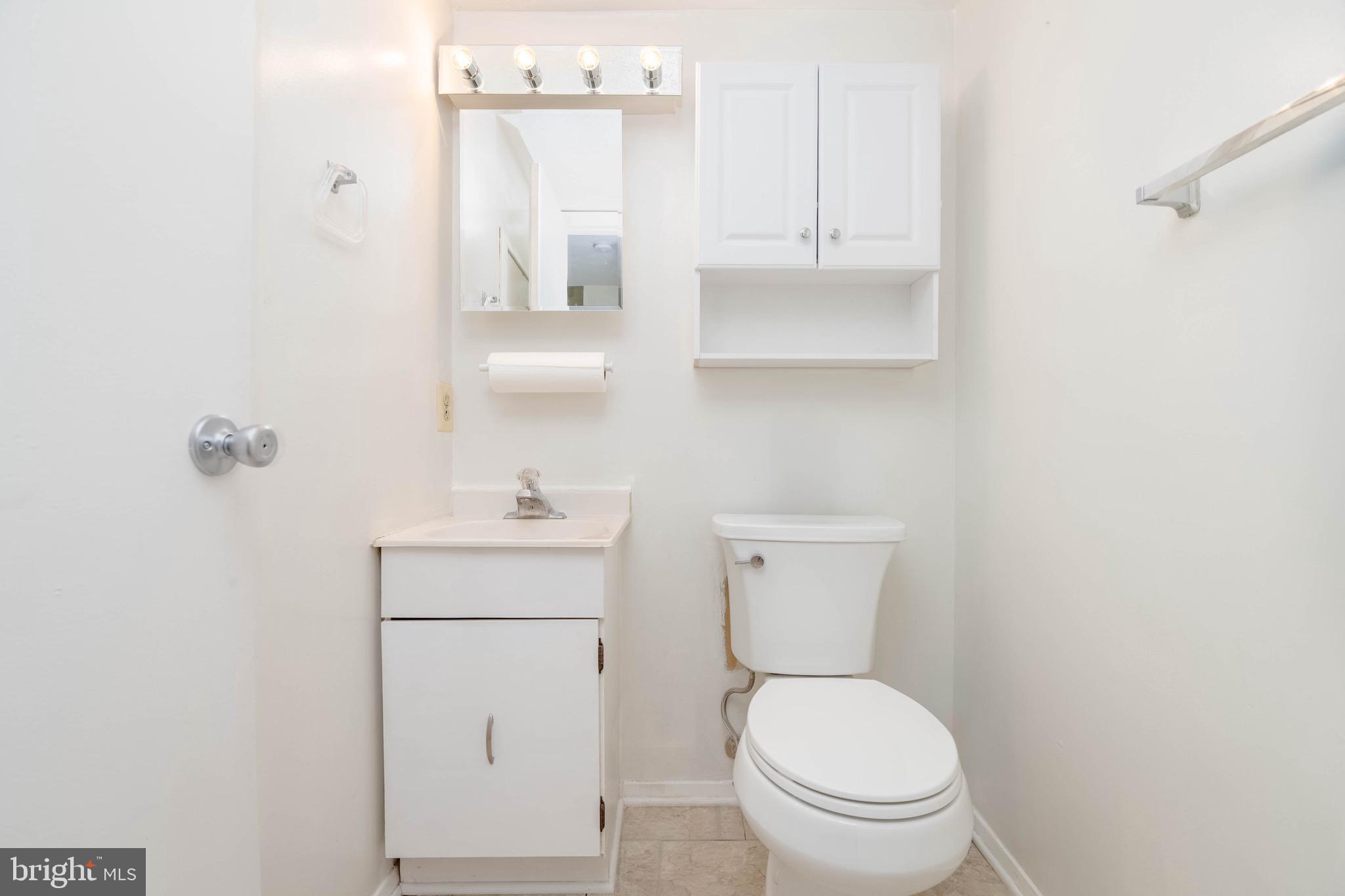 423 Kosoak Road Baltimore, MD 21220 - Photo 12 of 18 a bathroom with a toilet a sink and mirror