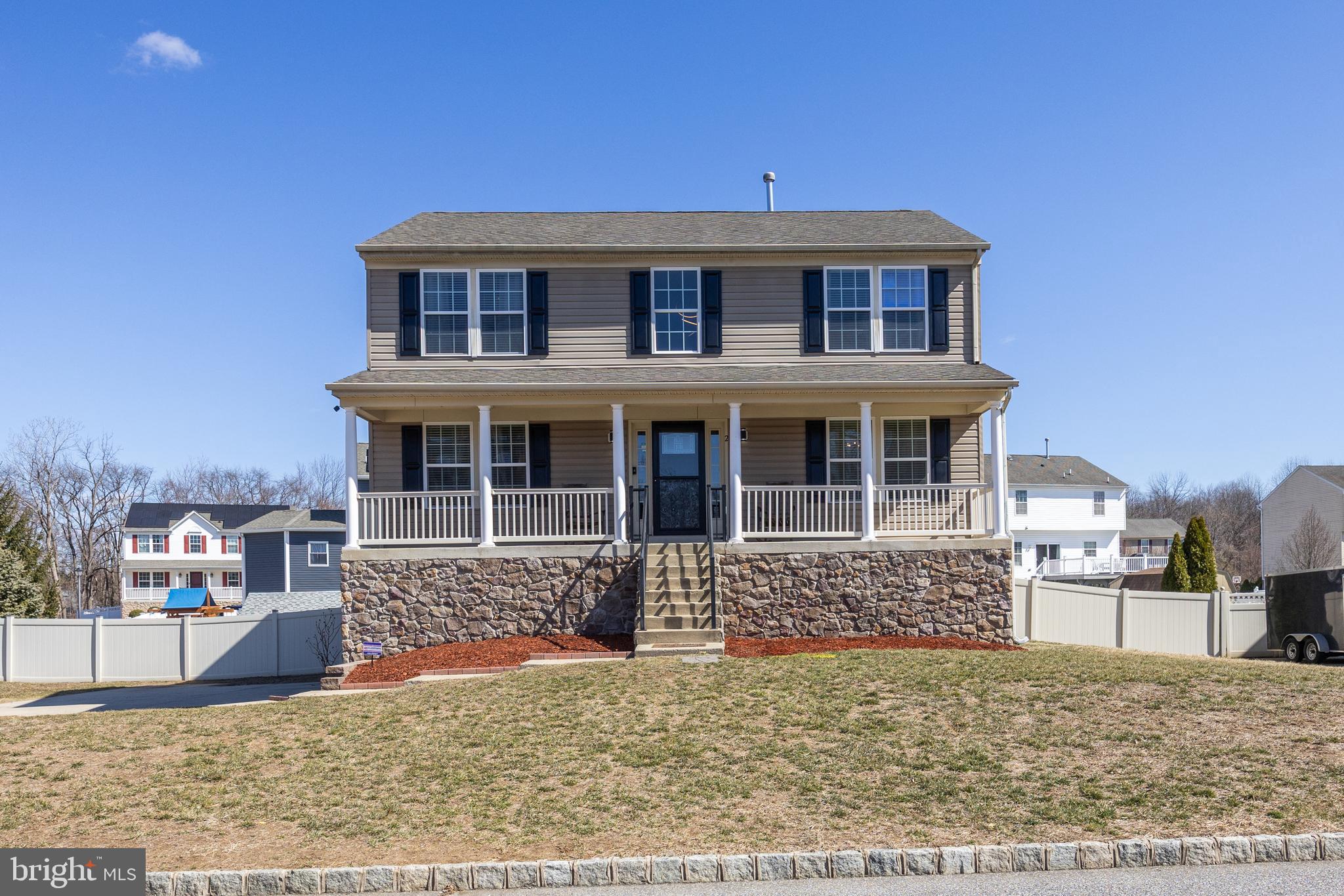 2 Tieman Circle Delanco, NJ 08075 - Photo 2 of 30 a front view of a house with a porch