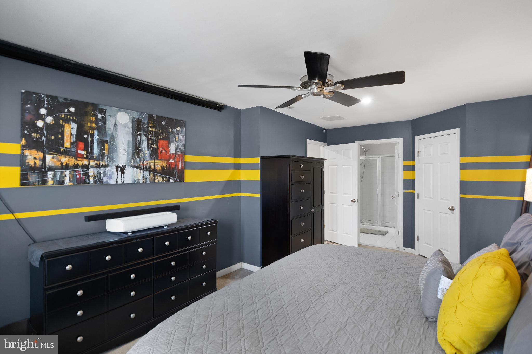 2 Tieman Circle Delanco, NJ 08075 - Photo 21 of 30 a room with a bed and a ceiling fan