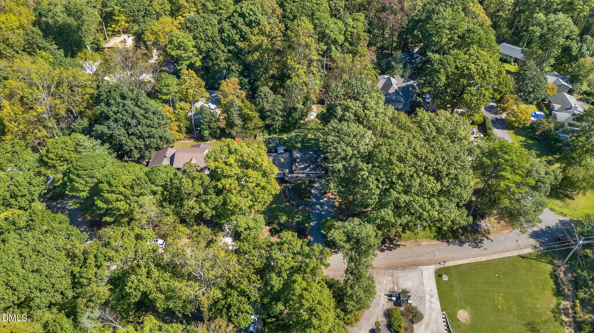 4206 Laurel Ridge Drive Raleigh, NC 27612 - Photo 55 of 62 an aerial view of a house with a yard