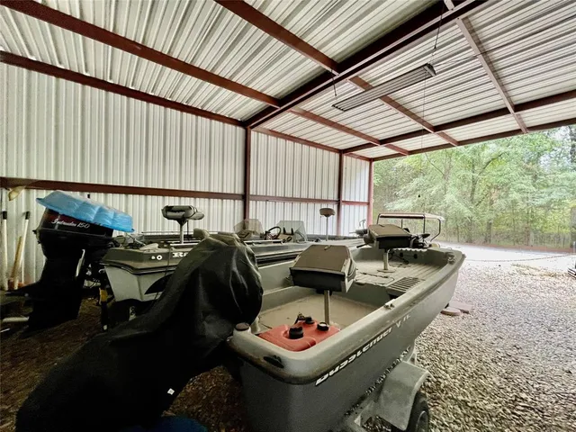 a view of a park with swings and slides
