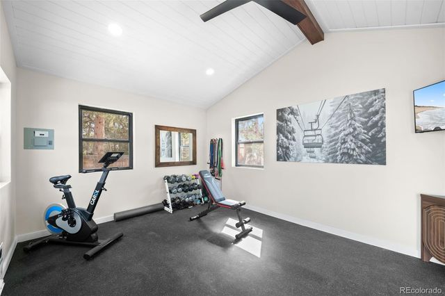 a outdoor space with patio furniture