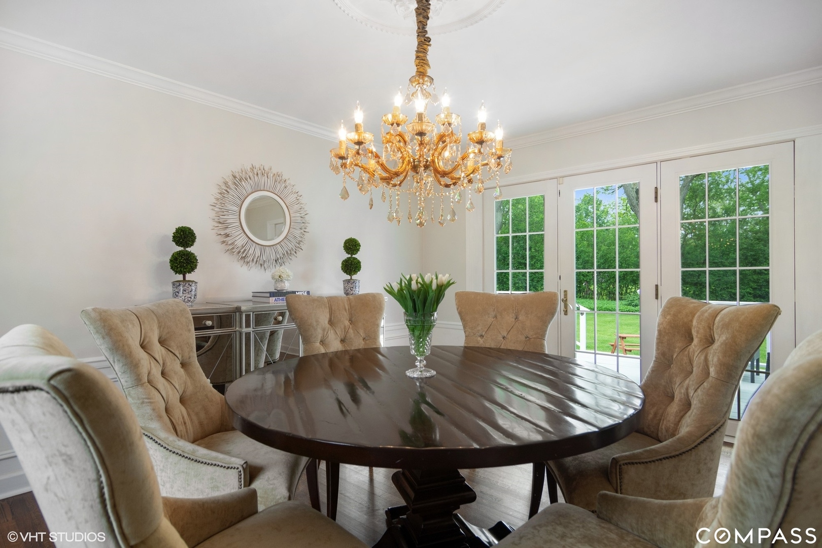 1030 Inverlieth Road Lake Forest, IL 60045 - Photo 7 of 30 a view of a dining room with furniture window and outside view