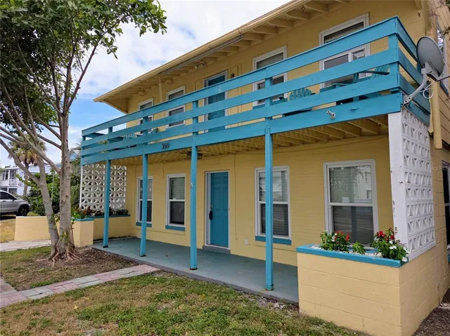 a front view of a house with porch