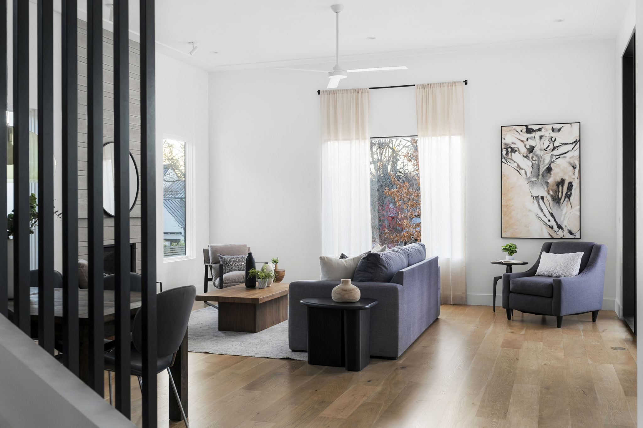 2001 Forest Trail Austin, TX 78703 - Photo 8 of 40 Living room with light wood-style flooring