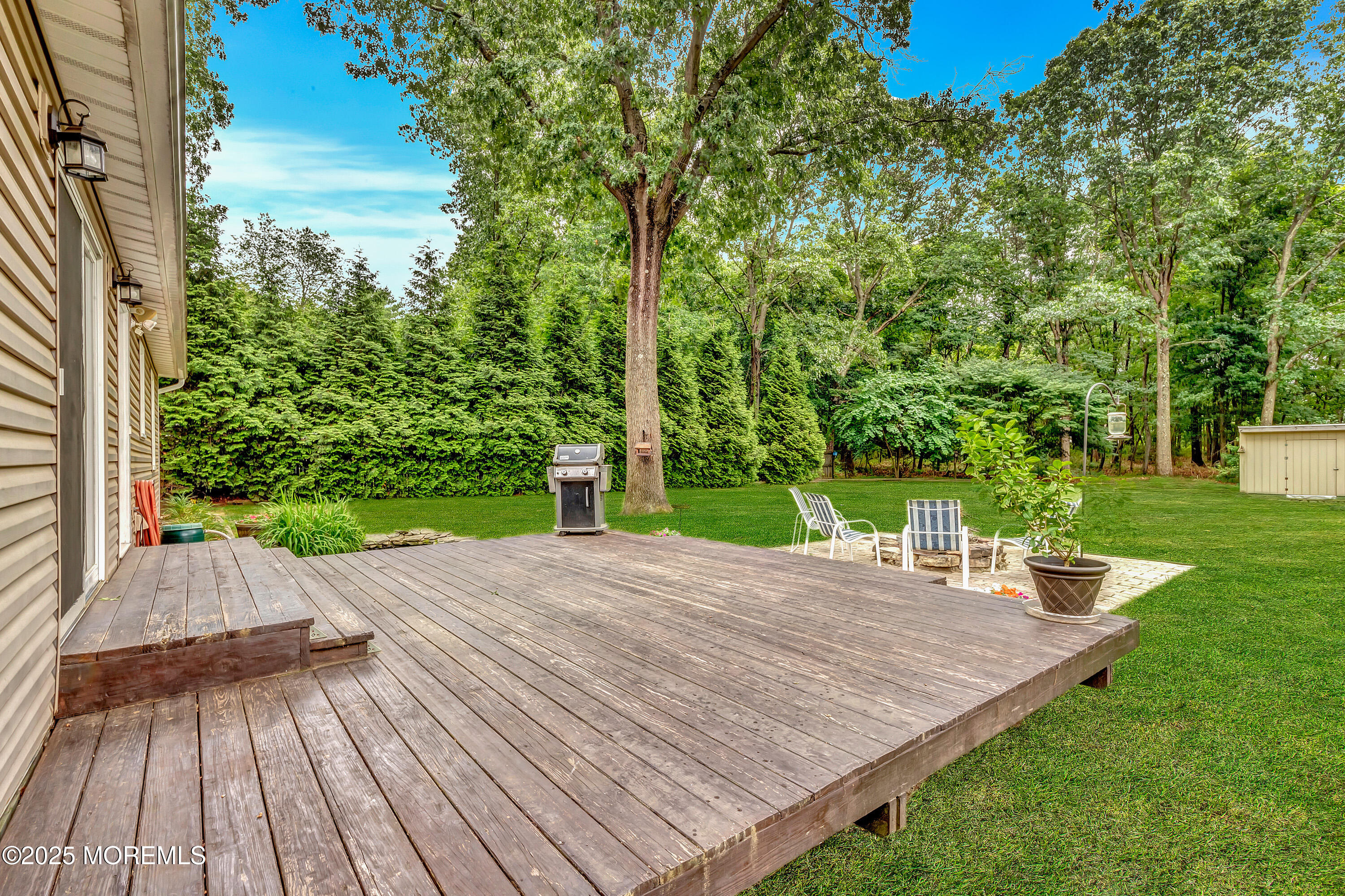 869 Wright Debow Road Jackson, NJ 08527 - Photo 27 of 34 a view of a wooden floor with a yard