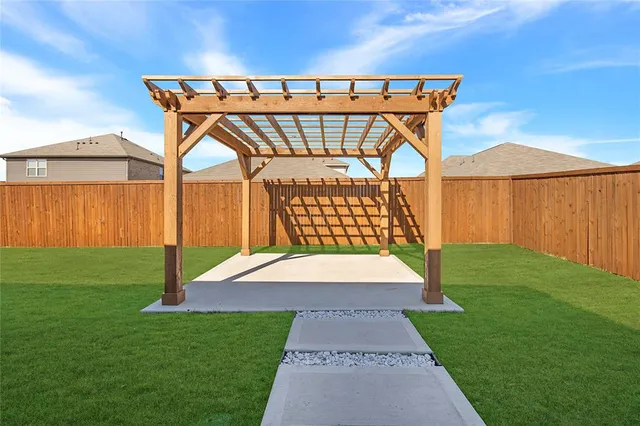 a view of outdoor space with garden