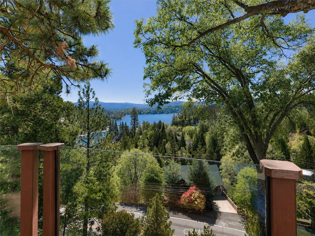27550 North Bay Road Lake Arrowhead, CA 92352 - Photo 9 of 32 a view of a garden from a balcony